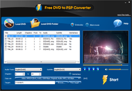 Free DVD to PSP Converter screenshot